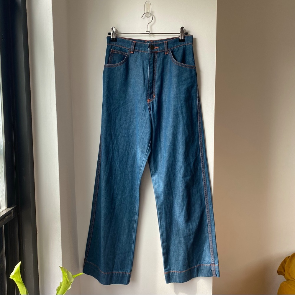 JUDI ROSEN Rib Hugger Jeans - Japanese Indigo NWOT